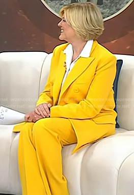 Anne’s yellow double breasted blazer and pants on Today