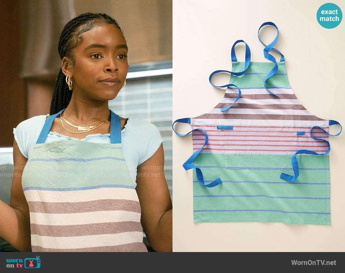 Anthropologie Rayas Apron worn by Keisha Clark (Lovie Simone) on Forever