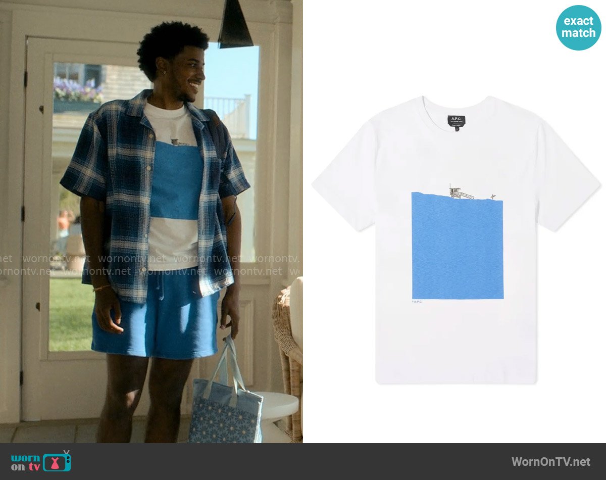 A.P.C. Crush T-shirt worn by Justin Edwards (Michael Cooper Jr.) on Forever