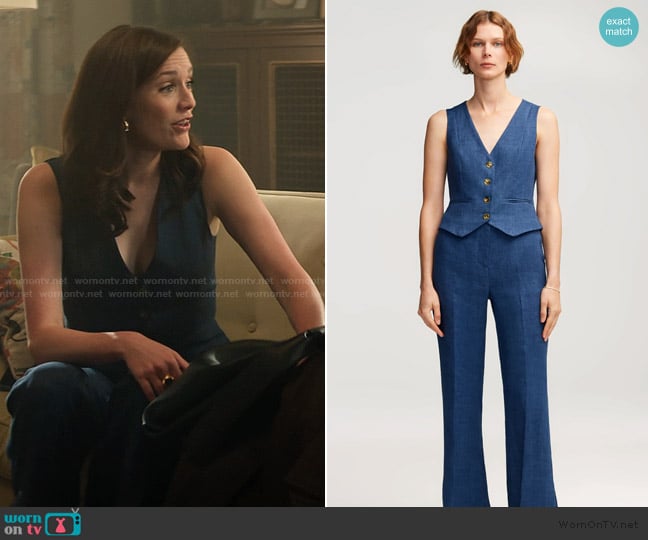 Argent Waistcoat in Linen worn by Kate (Charlotte Ritchie) on You