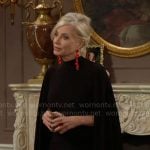 Ashley’s black cape dress on The Young and the Restless
