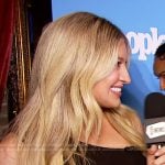 Ashley’s black cutout dress on E! News