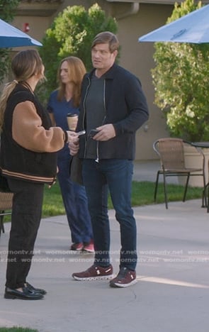 Atticus’s burgundy sneakers on Greys Anatomy