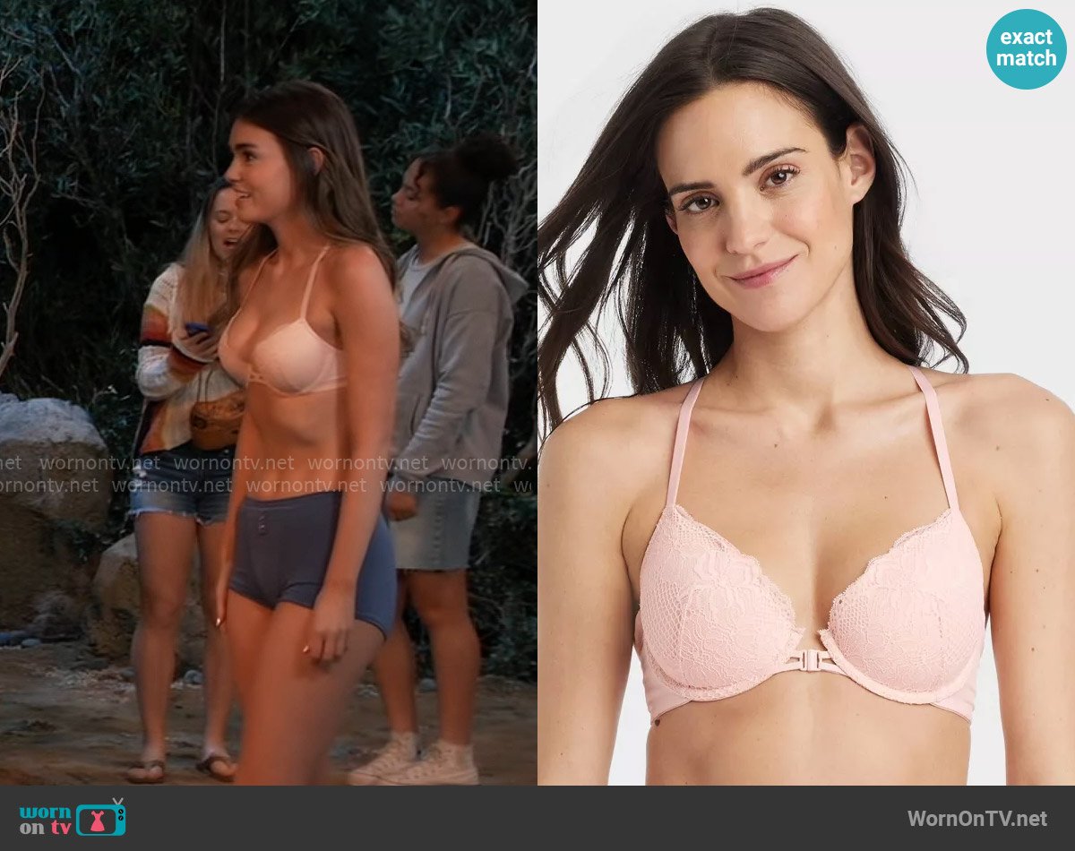 Auden at Target Fishnet Lace Racerback Bra worn by Emma Scorpio-Drake (Braedyn Bruner) on General Hospital