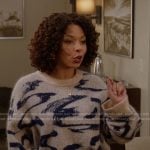 Ava’s brushstroke knit sweater on All American