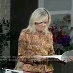 Ava’s printed jacket on General Hospital