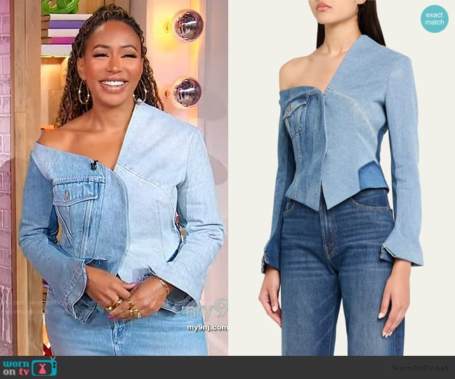 Mara S. Campo’s two-tone denim top on Sherri