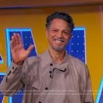 Benjamin Bratt’s beige polo sweater and jacket on Good Morning America