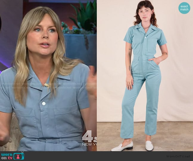 Big Bud Press Short Sleeve Jumpsuit worn by Erin on The Kelly Clarkson Show