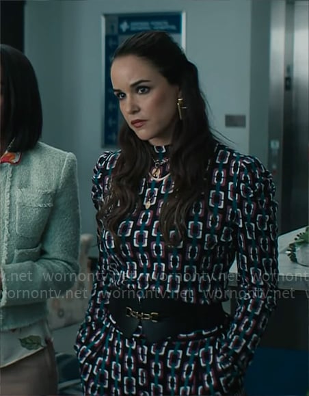 Birdie's chain print top and pants set on Grosse Pointe Garden Society