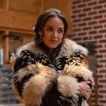Birdie’s cropped fur jacket on Grosse Pointe Garden Society