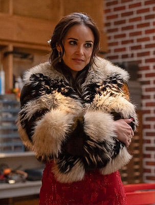 Birdie's cropped fur jacket on Grosse Pointe Garden Society