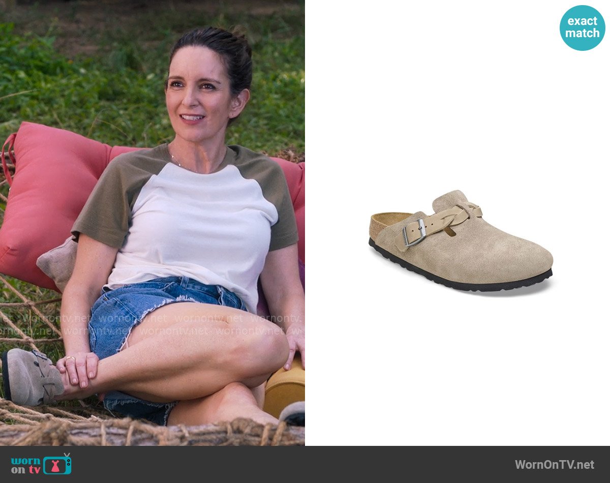 Birkenstock Boston Braid Clog worn by Kate (Tina Fey) on The Four Seasons