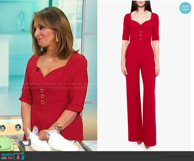 Black Halo Kerry Jumpsuit worn by Rosanna Scotto on Sherri