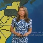Ginger’s blue floral dress on Good Morning America