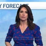 Maria’s blue floral v-neck dress on Today