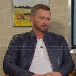 Brady’s blue leather jacekt on Days of our Lives