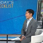 Brian Cheung’s white sneakers on Today