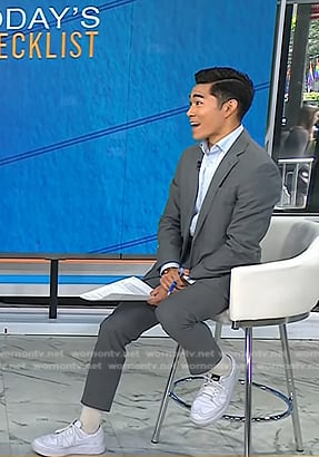 Brian Cheung's white sneakers on Today