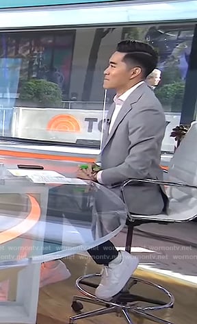 Brian Cheung's white sneakers on Today