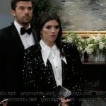 Brook Lynn’s black sequin suit at 2025 Nurses Ball on General Hospital