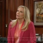 Brooke’s pink ombre top and blazer on The Bold and the Beautiful