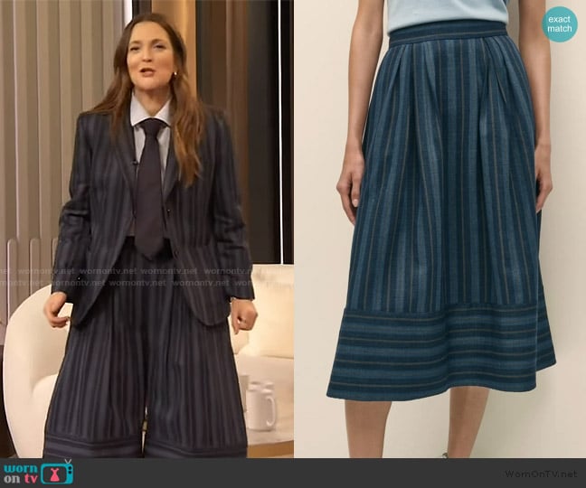 Drew’s striped pants on The Drew Barrymore Show