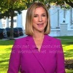 Caitlin Huey-Burns’ pink blazer on CBS Mornings