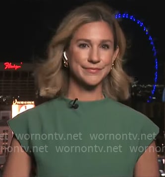 Caitlin Huey-Burns’ green dress on CBS Mornings