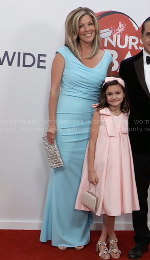 Carly’s blue Nurses Ball 2025 dress on General Hospital