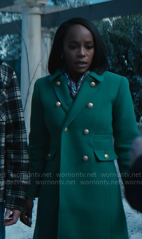 Catherine’s green coat on Grosse Pointe Garden Society