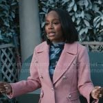 Catherine’s pink coat on Grosse Pointe Garden Society