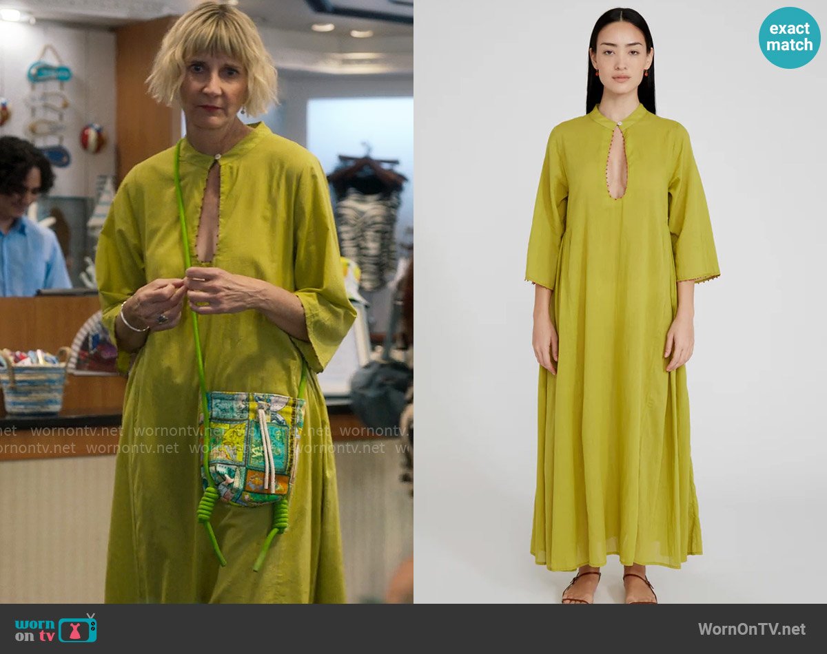 Chan Luu Tanya Plunge Dress Oasis worn by Anne (Kerri Kenney) on The Four Seasons