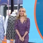 Chassie’s floral blouse and flare pants on Today