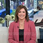 Chloe’s pink blazer and pant suit on Today