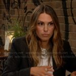 Chloe’s blazer with star elbow patches on The Young and the Restless