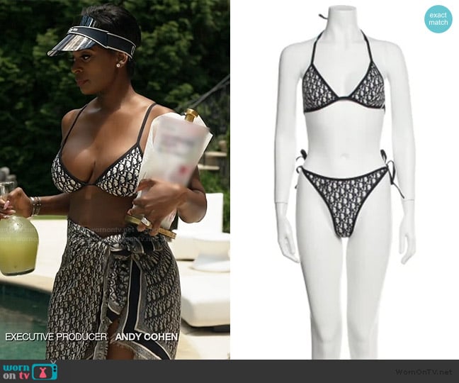 Christian Dior Printed Bikini worn by Shamea Morton Mwangi on The Real Housewives of Atlanta
