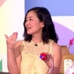 Christina Kao’s yellow lace top on The View