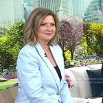 Christine’s light blue blazer and pants on Today