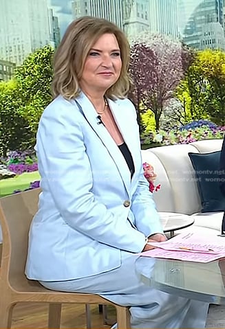 Christine’s light blue blazer and pants on Today