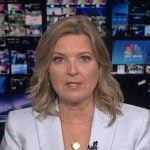 Christine Romans's blue blazer on NBC News Daily