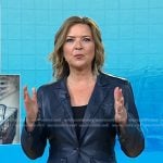 Christine Romans’ navy leather blazer on Today
