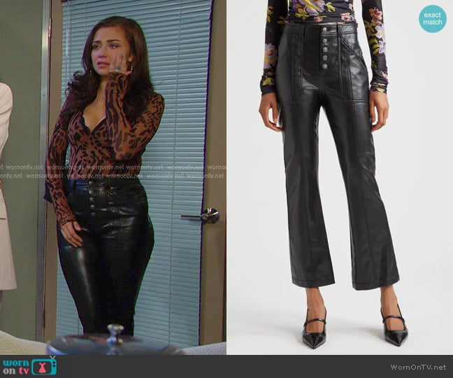 Ciara’s leather pants on Days of our Lives