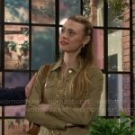 Claire’s lace-up dress on The Young and the Restless