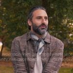 Claude’s textured knit shirt on The Four Seasons