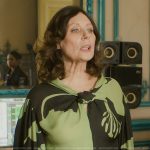 Clea’s green floral print dress on Etoile