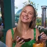 Courtney McBroom’s green floral dress on Today