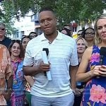 Craig Melvin’s brown suede sneakers on Today