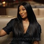 Cynthia’s denim jumpsuit on The Real Housewives of Atlanta