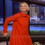 Cynthia Nixon’s red shirtdress on Live with Kelly and Mark